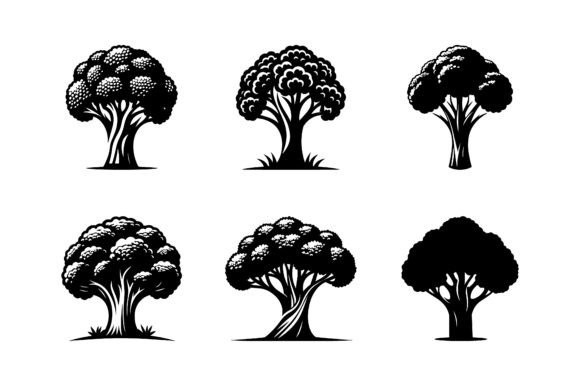 Broccoli Icon Set: A Designer's Review for Embroidery