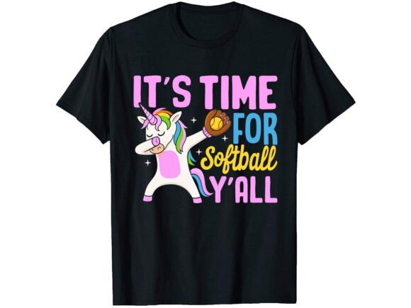 Review: It's Time for Softball T-Shirt PNG SVG for Embroidery