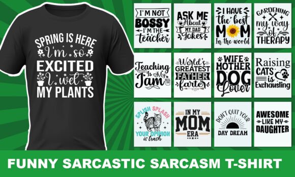 Reviewing the Funny Sarcastic Sarcasm T-Shirt Bundle for Stitchers